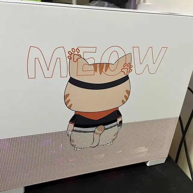 인텔 최신 게이밍 컴퓨터 본체 Meow 세트 LED 감성 본체