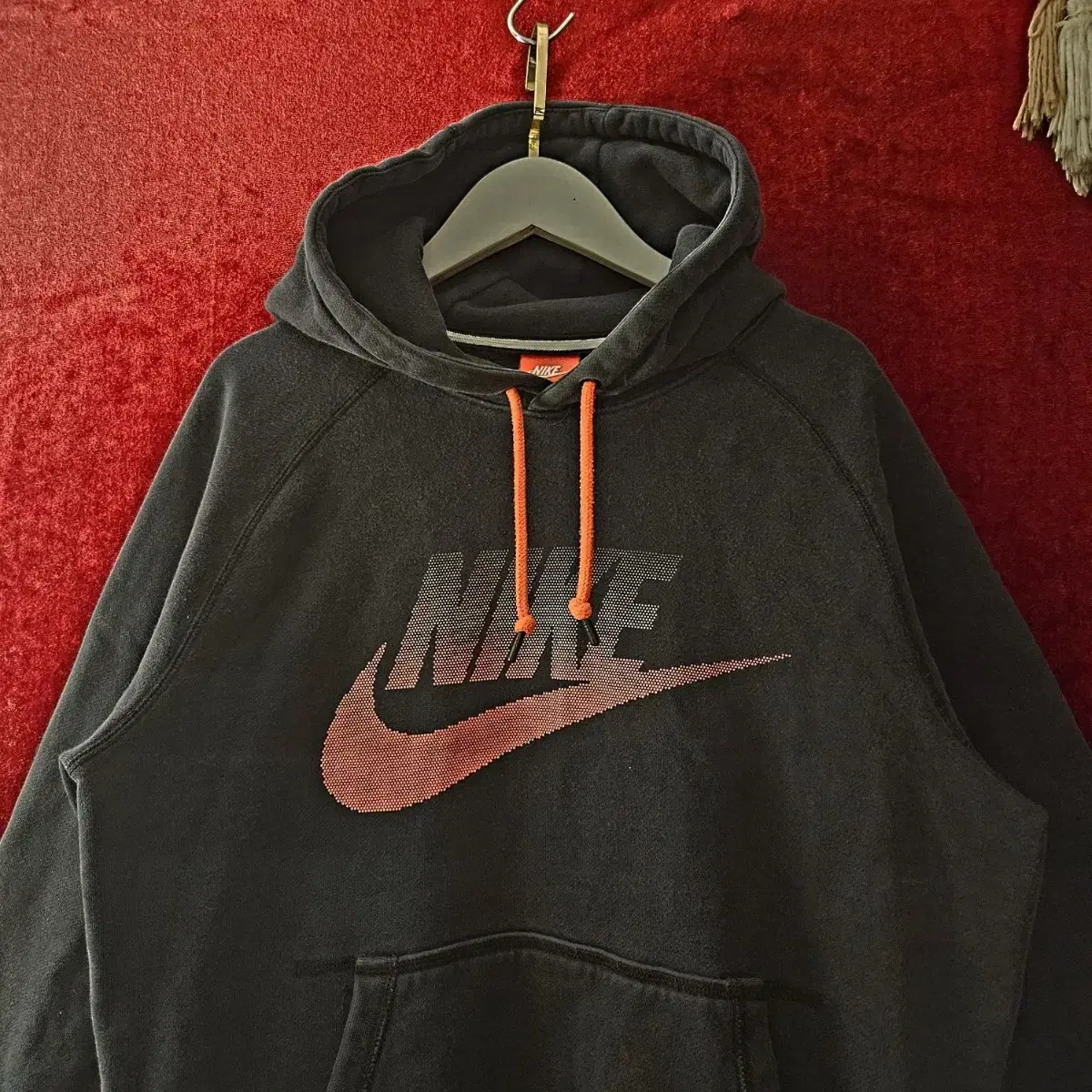 NIKE 나이키 디지털 빅 프린팅 후드티셔츠 L size