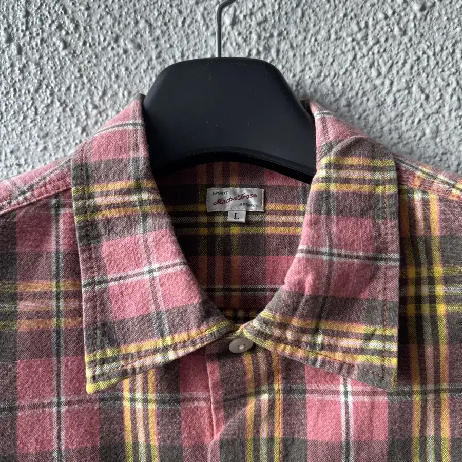 vintage pink check shirt