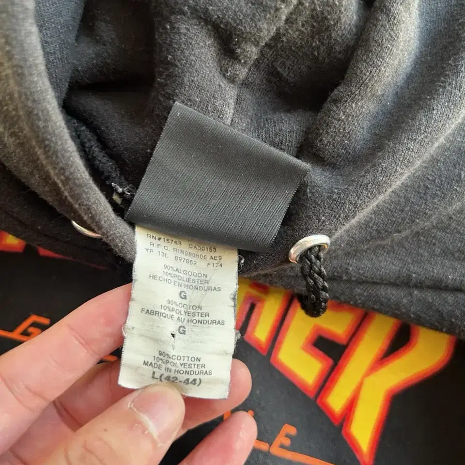 Thrasher flame hoodie