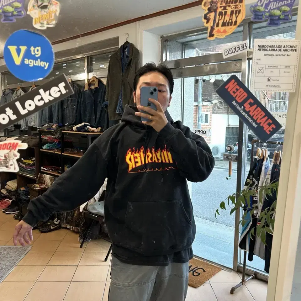 Thrasher flame hoodie