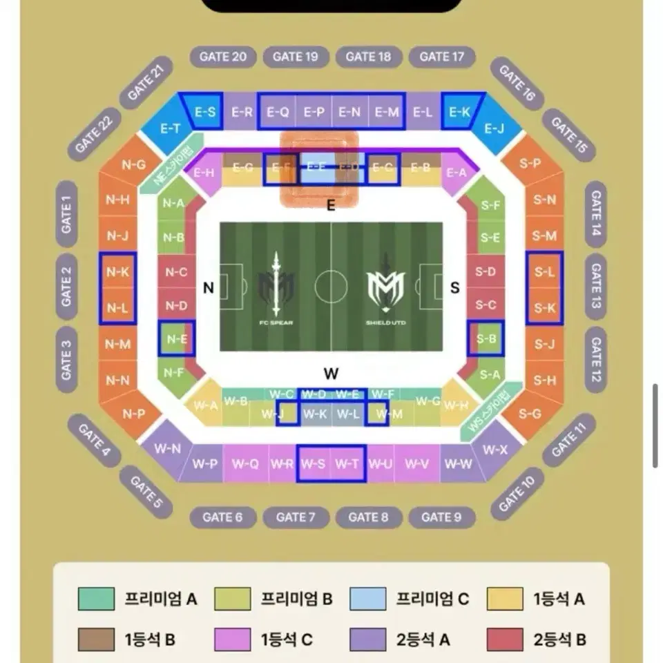 아이콘 매치 프리미엄C EE구역 10열