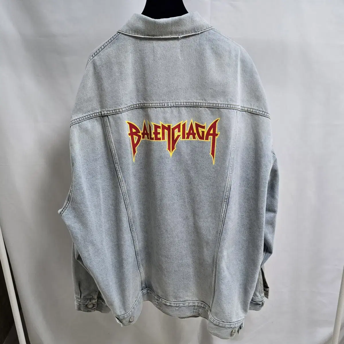 Balenciaga Metal back logo denim jacket 2 sizes 105 110 for sale