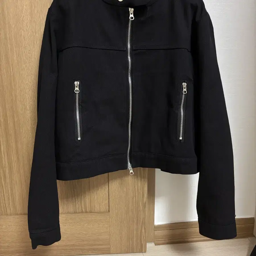 엘리오티 Cotton Zip-Up Jacket_Black