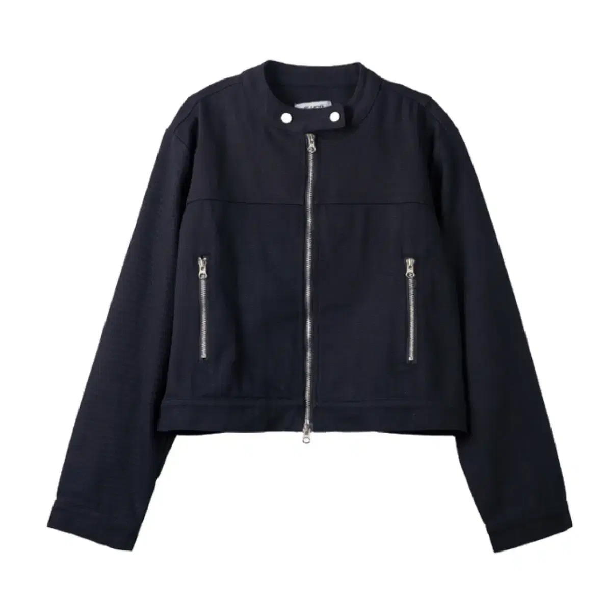 엘리오티 Cotton Zip-Up Jacket_Black