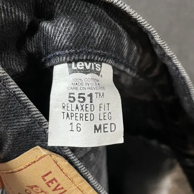 90s Levi's 551 (Made in USA) [32] 리바이스흑청