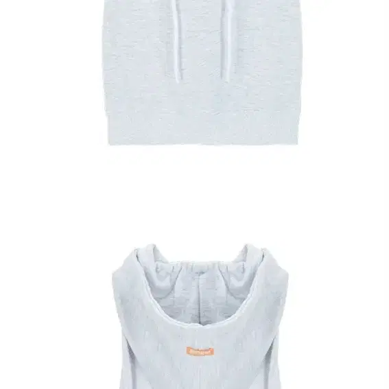 에즈이프캘리 HALTERNECK HOODIE WHITE MELANGE