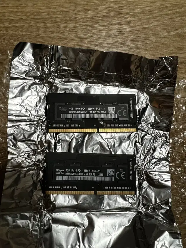 2020 아이맥 추출 4GB 2666 DDR4 하이닉스 램