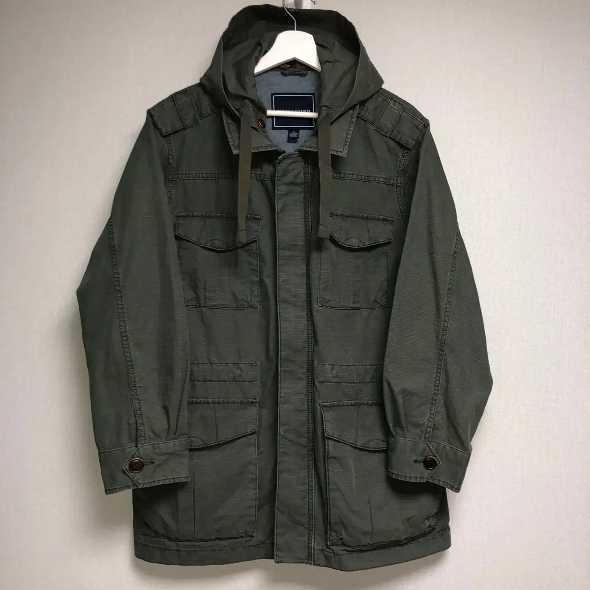 Tommy Hilfiger Khaki Field Military Jacket (M)