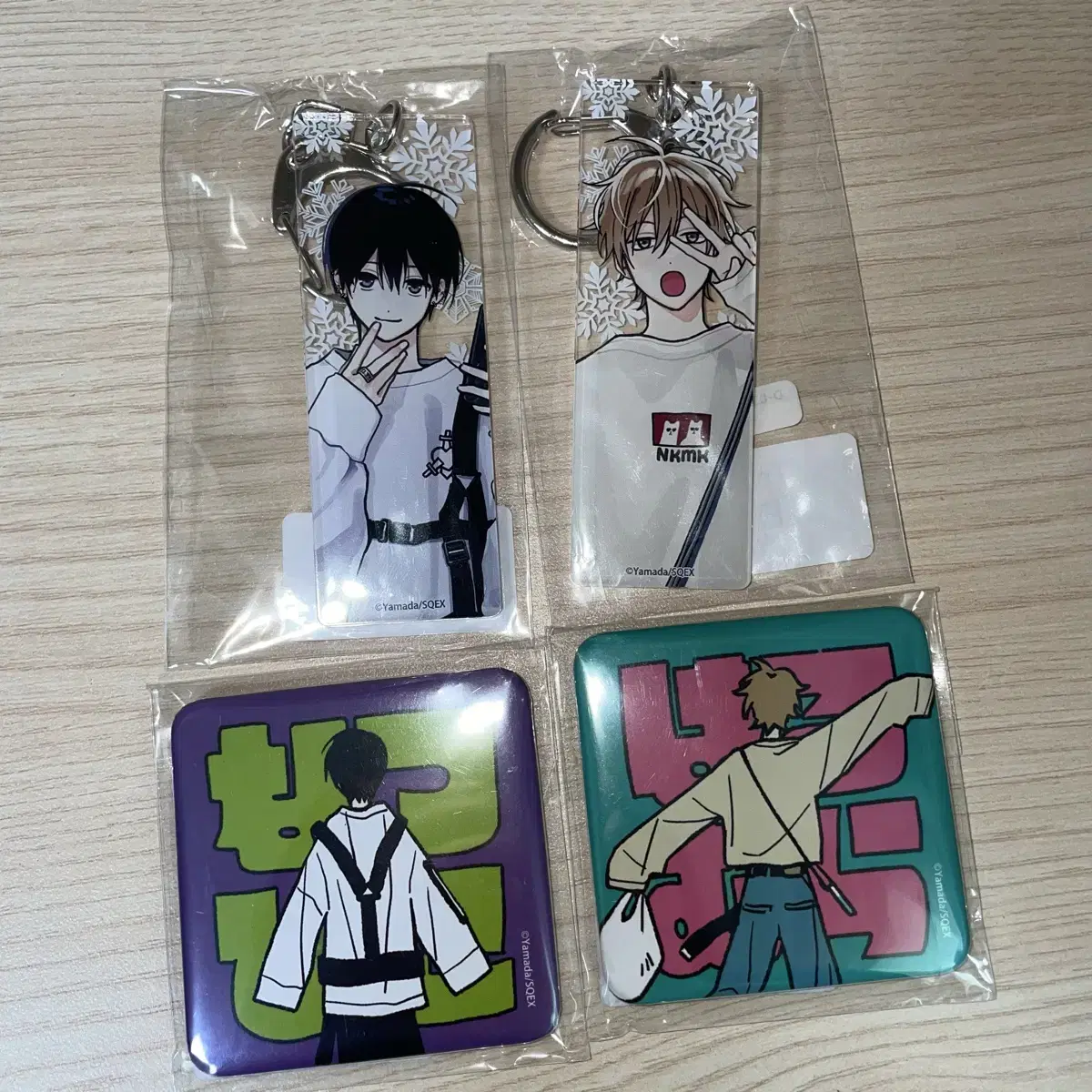 Yamadashi-san Spring and Autumn Man Natsuhiko Harumura Kuji acrylic keyring Canbadge Bulk