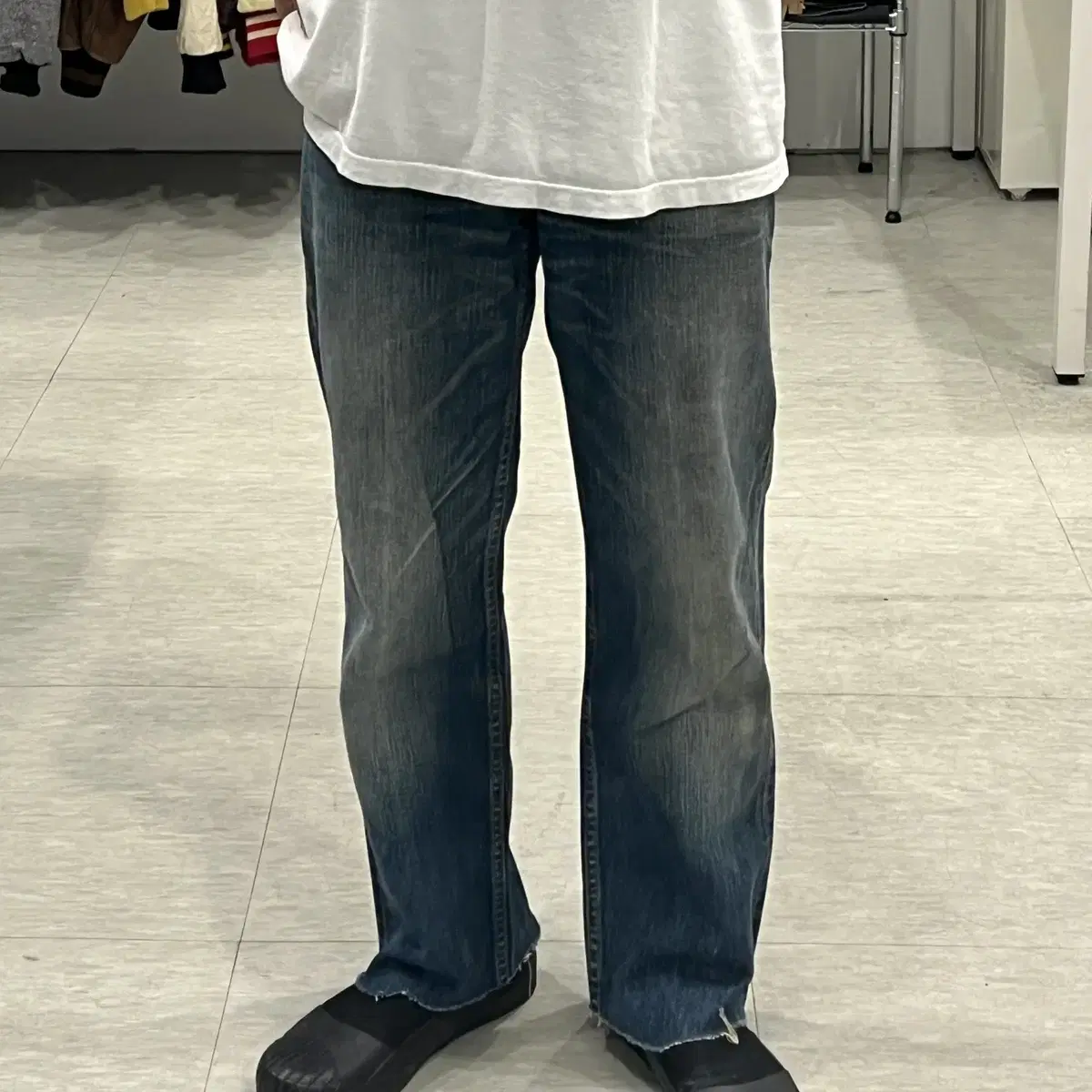 00s Levis 리바이스 502 컷팅 데님 팬츠 (31inch)