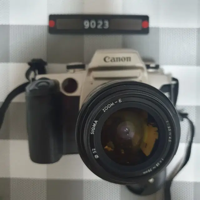 캐논 EOS 55 아이컨트롤 실버 필름카메라 28~70mm 렌즈 장착