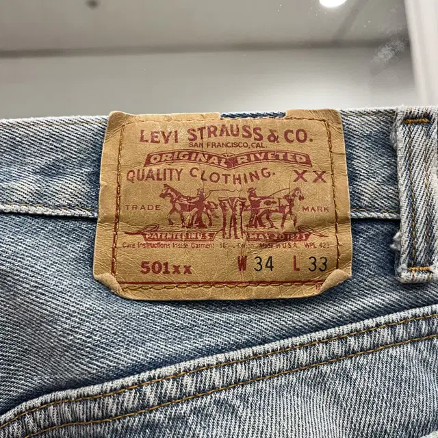 90s Levis 리바이스 501XX 데님 팬츠 (made in USA)