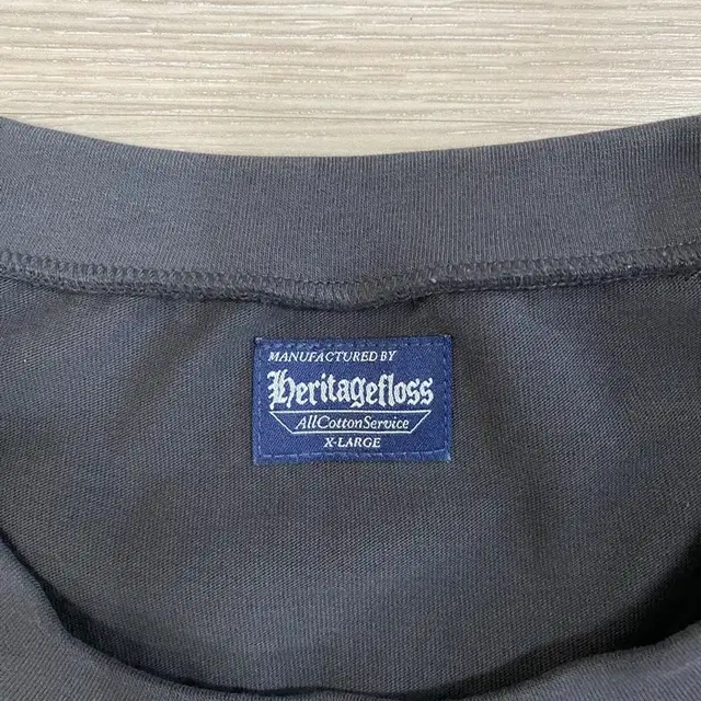 (XL) 24SS 헤리티지플로스 반팔 차콜