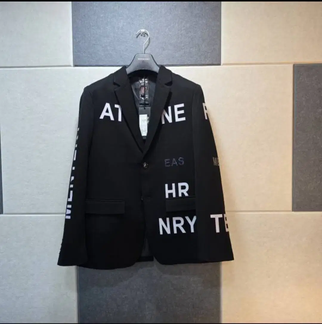 Lettering artwork. Black blazer. Jacket! Not worn!