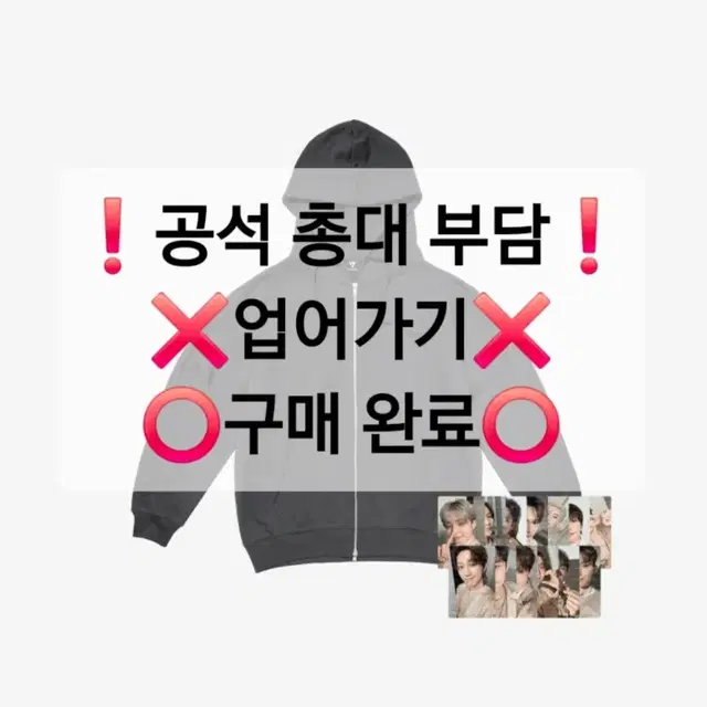 세븐틴 고양콘 후드 포카 분철