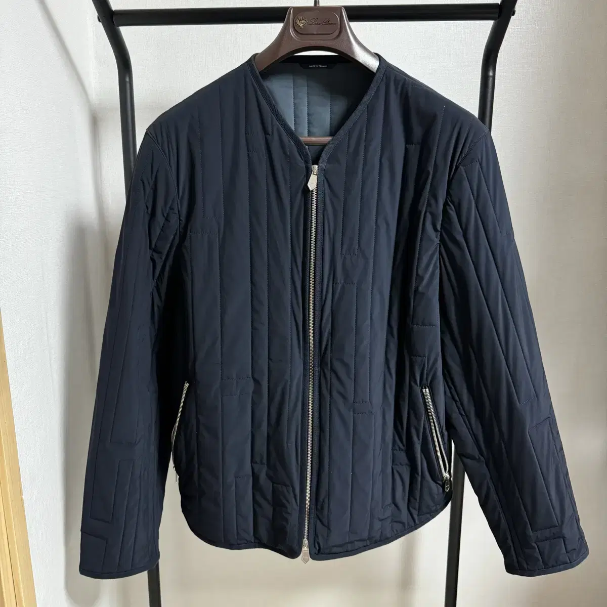 Hermès Jacket Quilted Lightweight Padded Navy