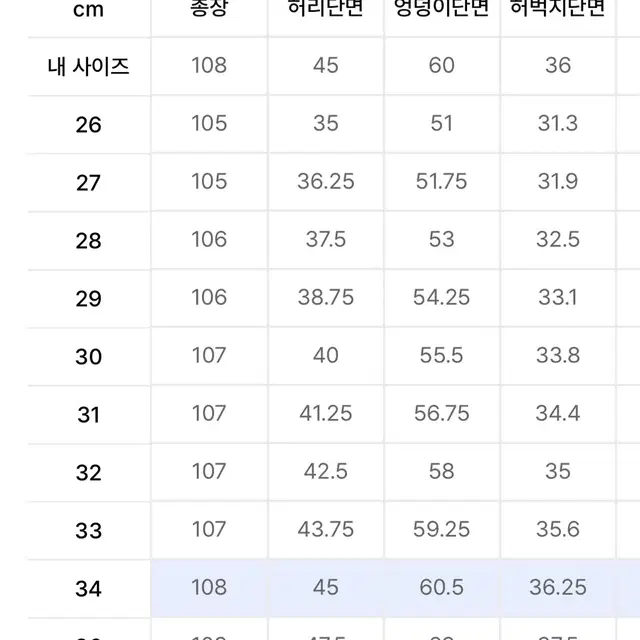 무탠다드 벌룬 크림 데님 34