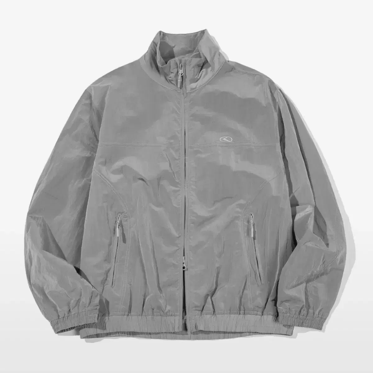 Codography Nylon Short Jacket in Gray Medium