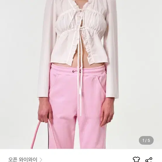 더오픈프로덕트 RUFFLED COTTON BLOUSE, WHITE