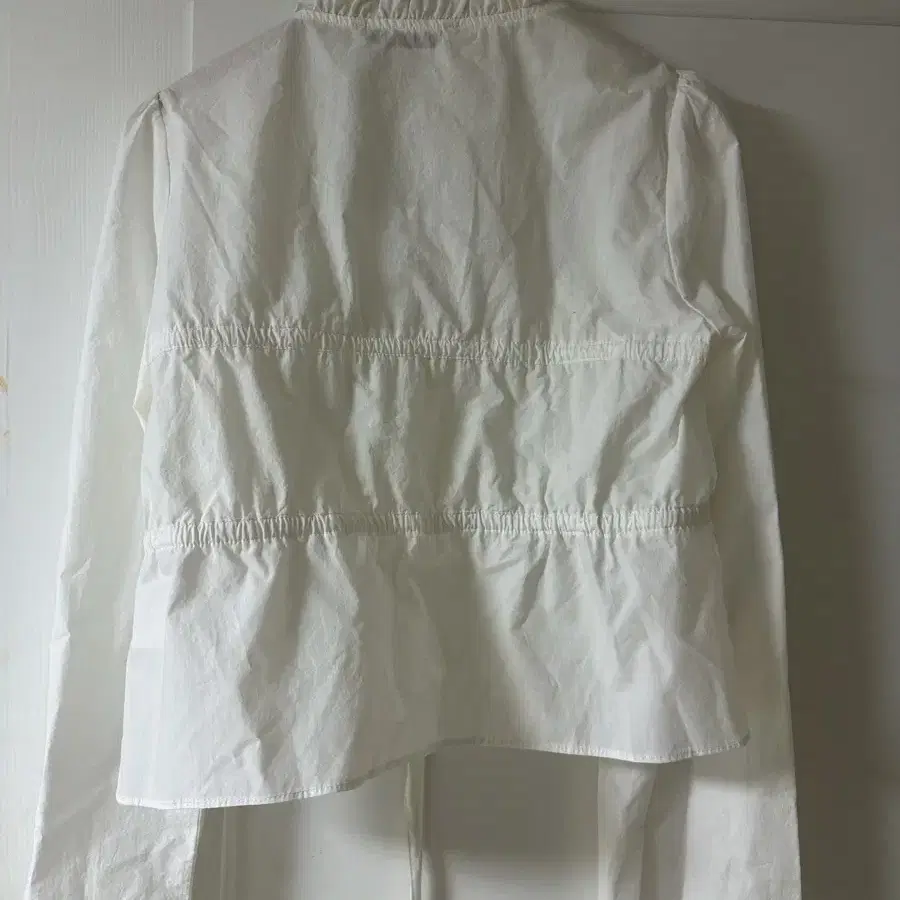 더오픈프로덕트 RUFFLED COTTON BLOUSE, WHITE