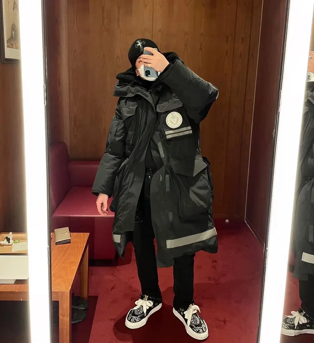 VNECKLUV Bomber Long Puffer