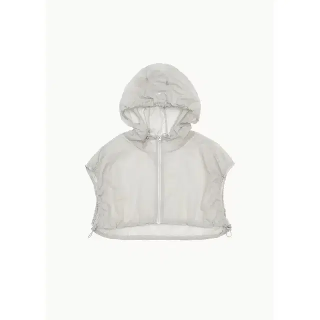 아모멘토 AMOMENTO STRING HOODED TOP grey