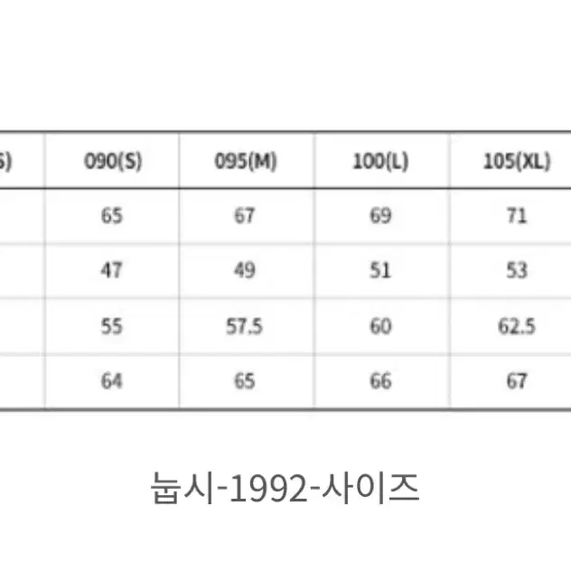 노스페이스 눕시 1992 차콜 xxl(110)사이즈