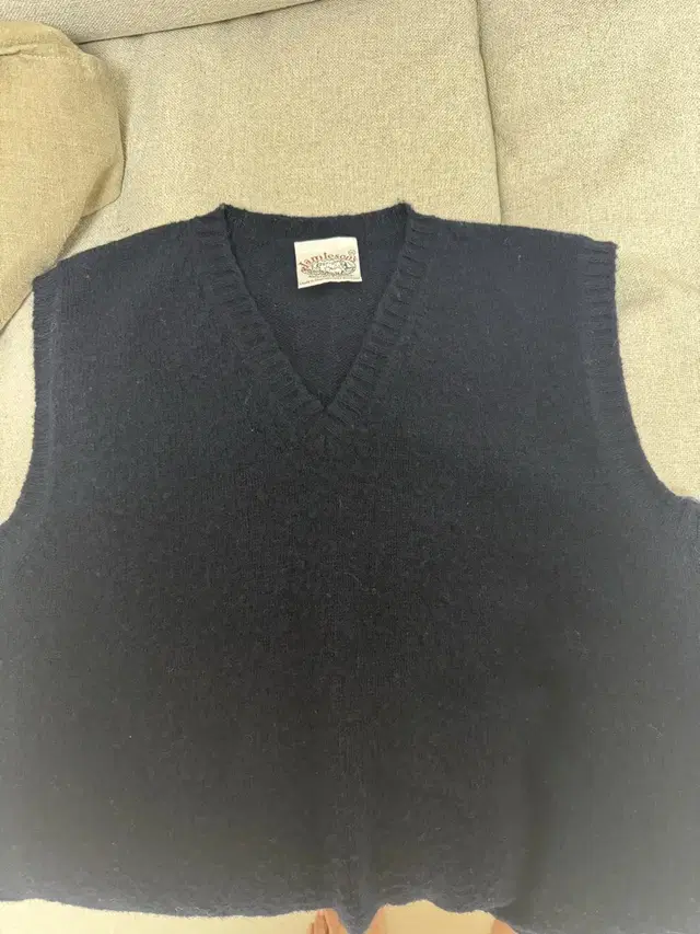 Jamieson's Solid V Neck Brushed Vest