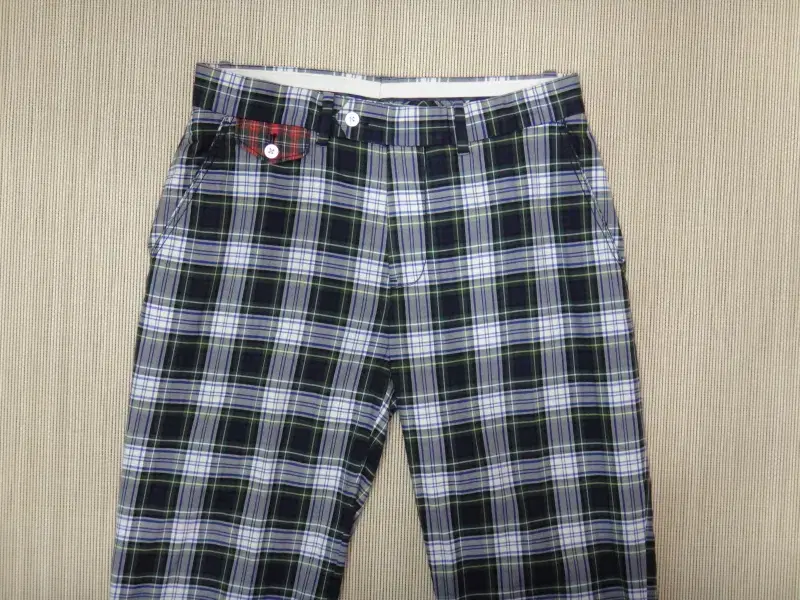 (30in) 폴로골프 남성 방패체크 치노팬츠