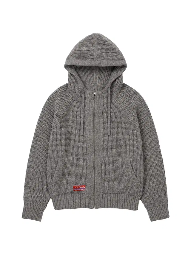 웰빙익스프레스 Waffle Knit Zip Up Grey S