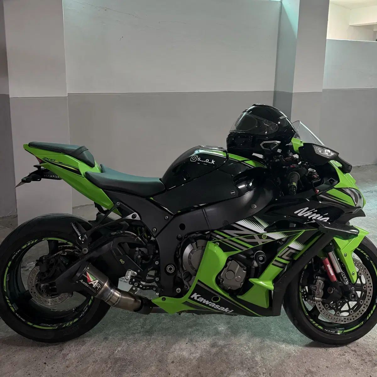 가와사키 닌자 2017 Zx10r 오스틴 숏관 풀배기