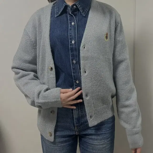 [L] 헤리티지플로스 모헤어 가디건 (mohair cardigan)