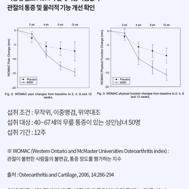 한국야쿠르트 브이푸드 옵티 MSM 관절케어 70ml x 30포 x2BOX