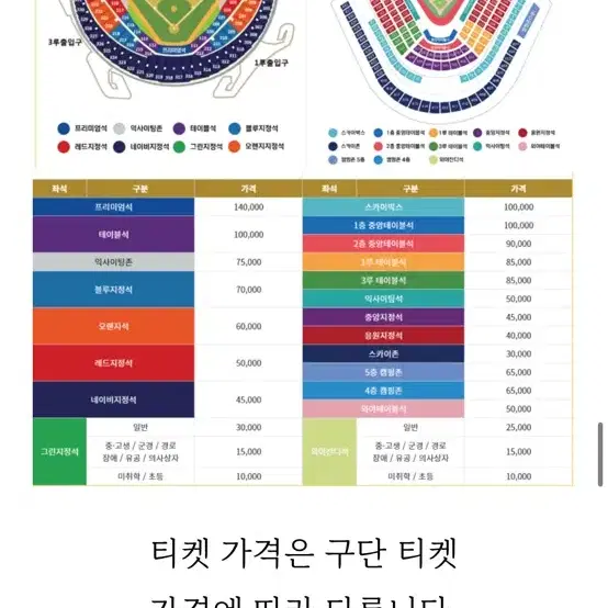 한국시리즈/준플/플옵 대리구매 구합니다