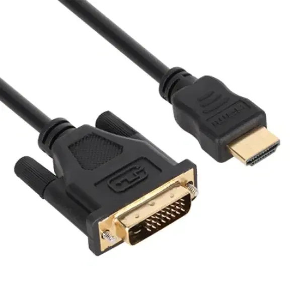 DVI to HDMI 듀얼 모니터 변환 케이블 블랙 1m