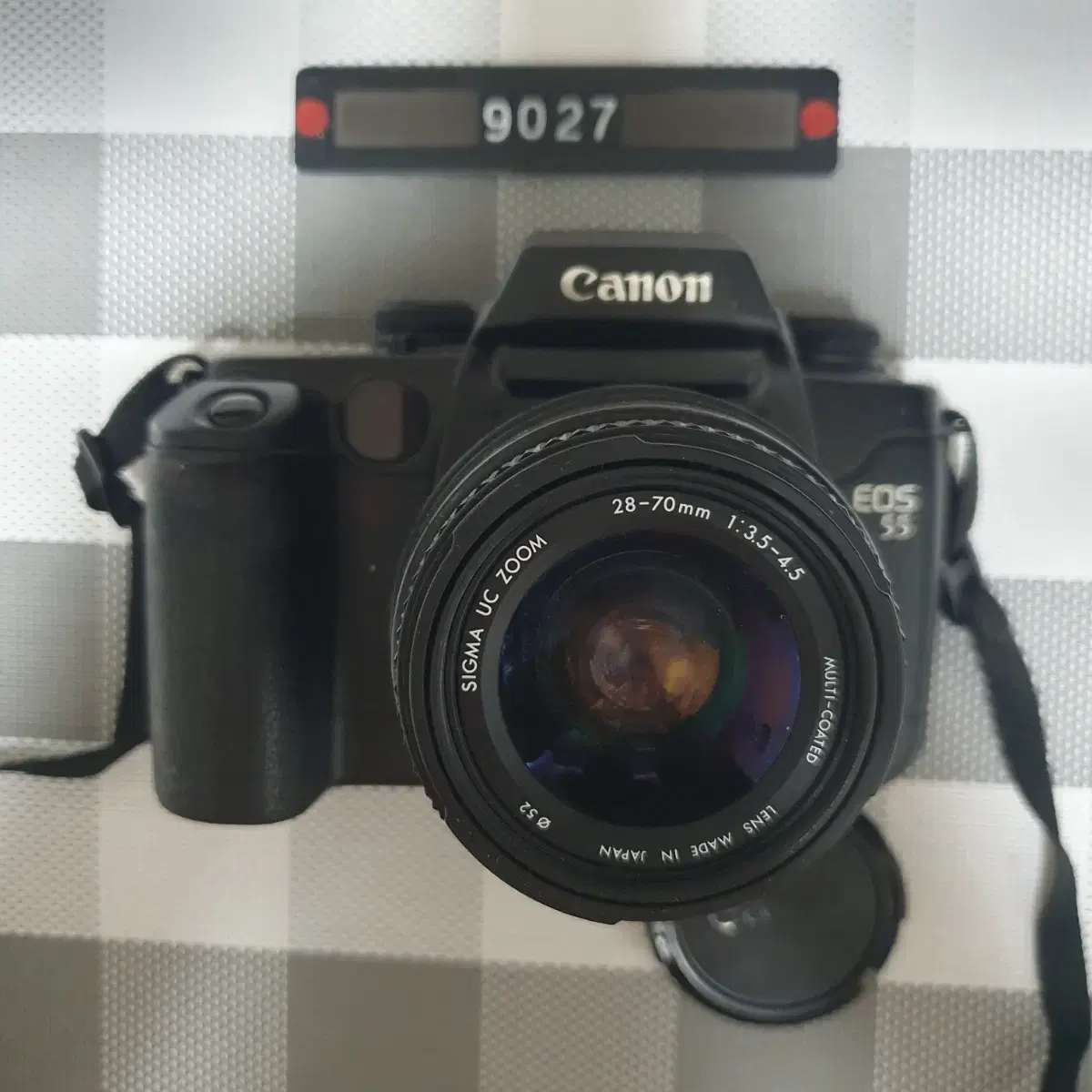 캐논 EOS 55 아이컨트롤 블랙 필름카메라 28~70mm 렌즈 장착