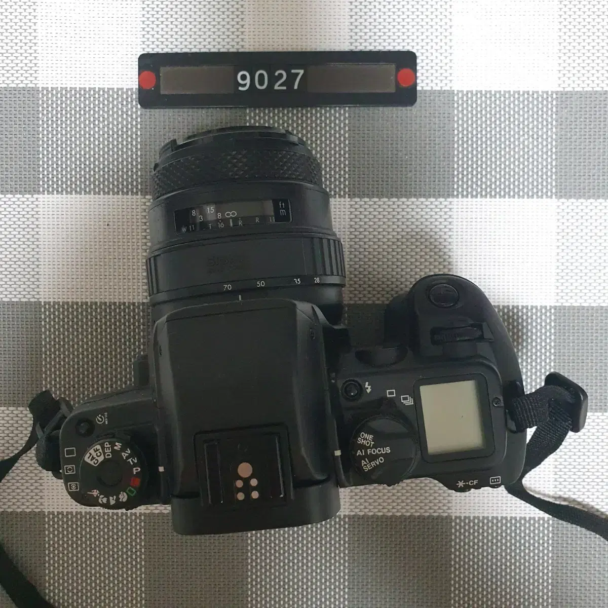 캐논 EOS 55 아이컨트롤 블랙 필름카메라 28~70mm 렌즈 장착