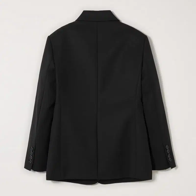 [L]ESSENTIAL 2 BUTTON WOOL BLAZER BLACK