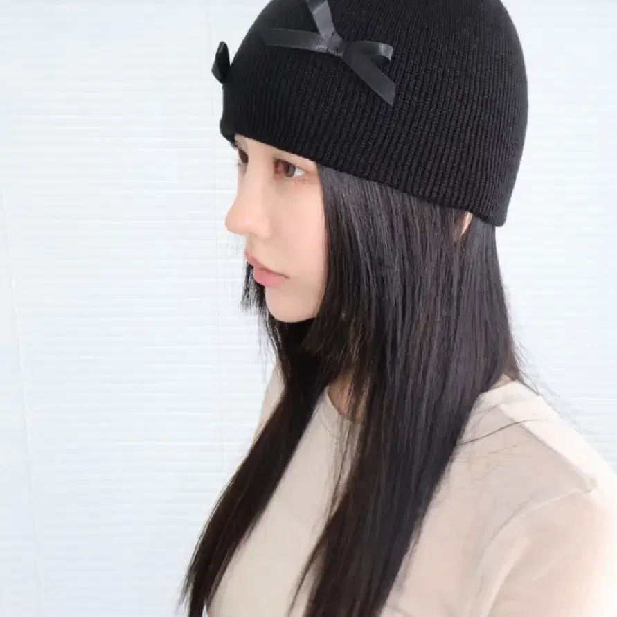 리본비니 ribbon beanie