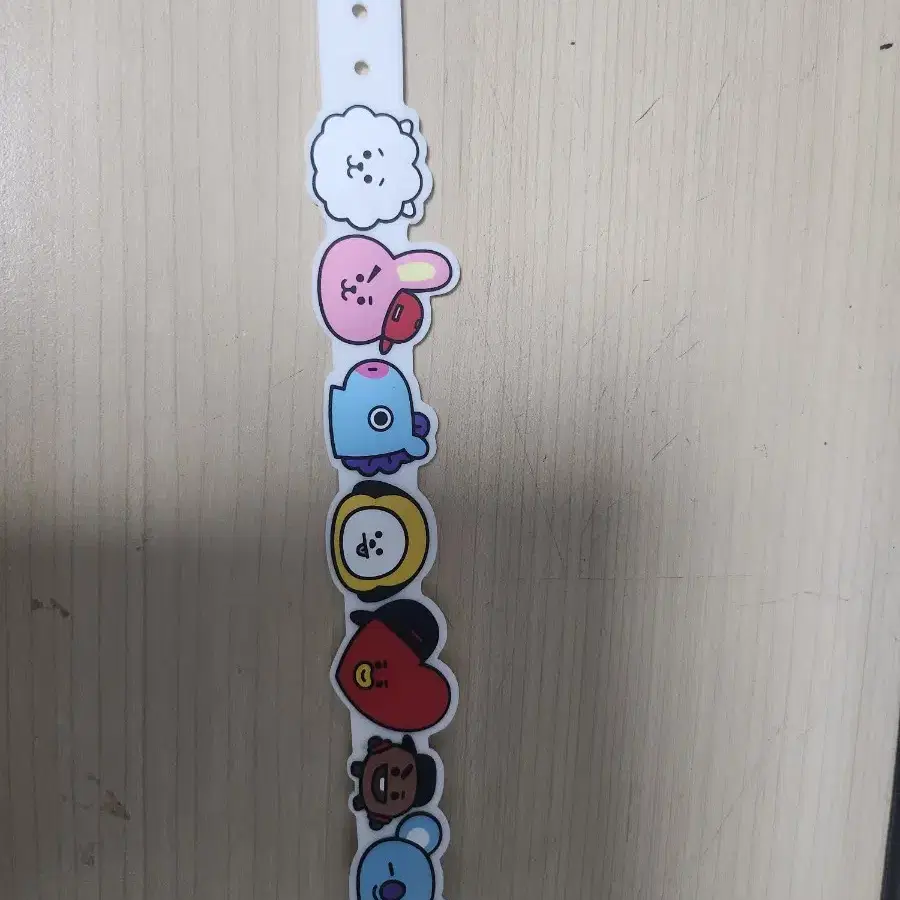 BT21 실리콘 팔찌