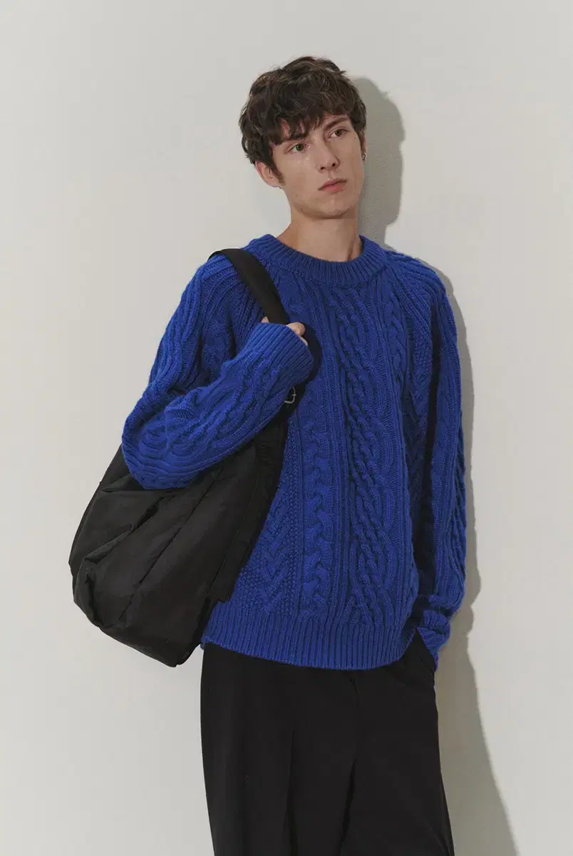 [M] Dunst Unisex Fisherman Sweater Royal Blue