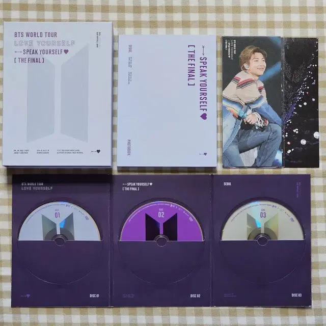 방탄 메모리즈 맵솔 소우주 스파콘 dvd 일괄