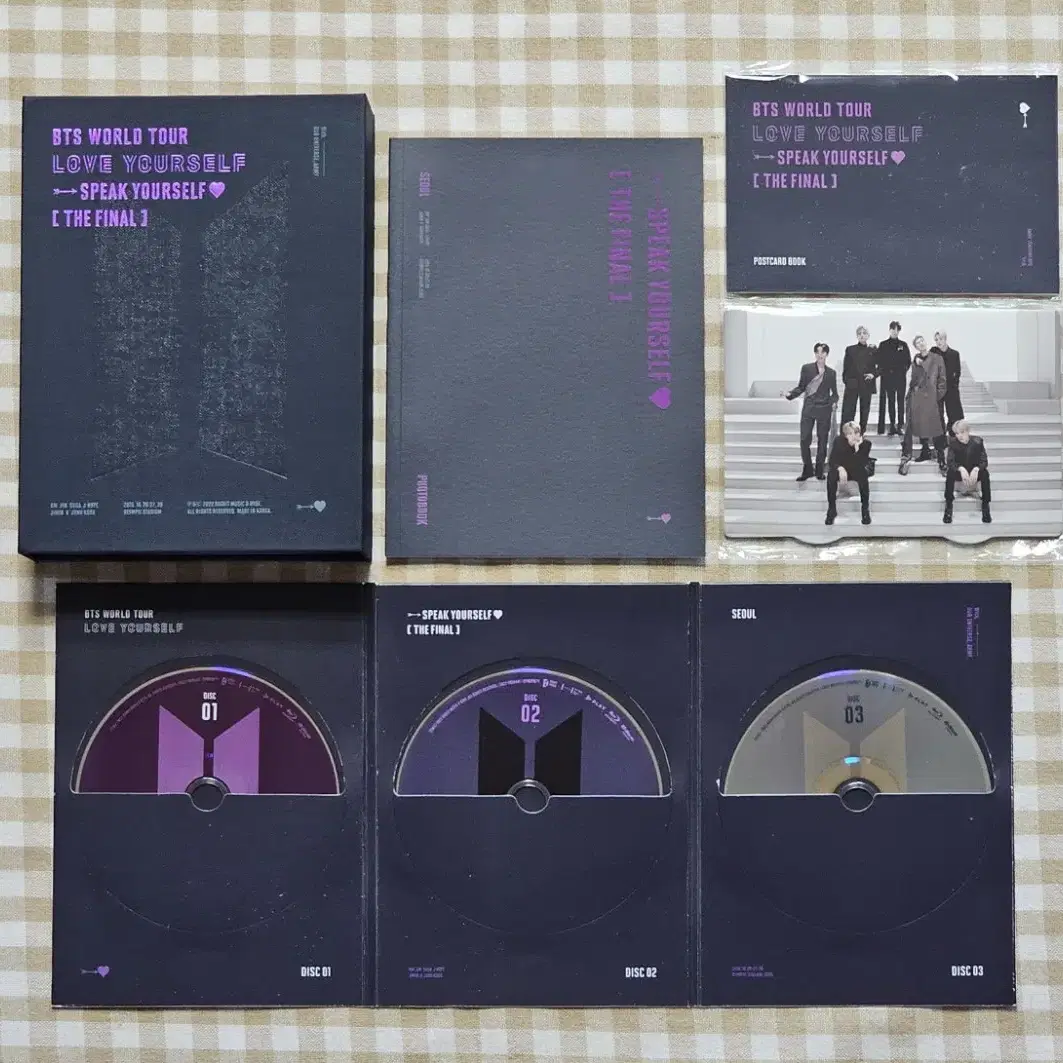 방탄 메모리즈 맵솔 소우주 스파콘 dvd 일괄