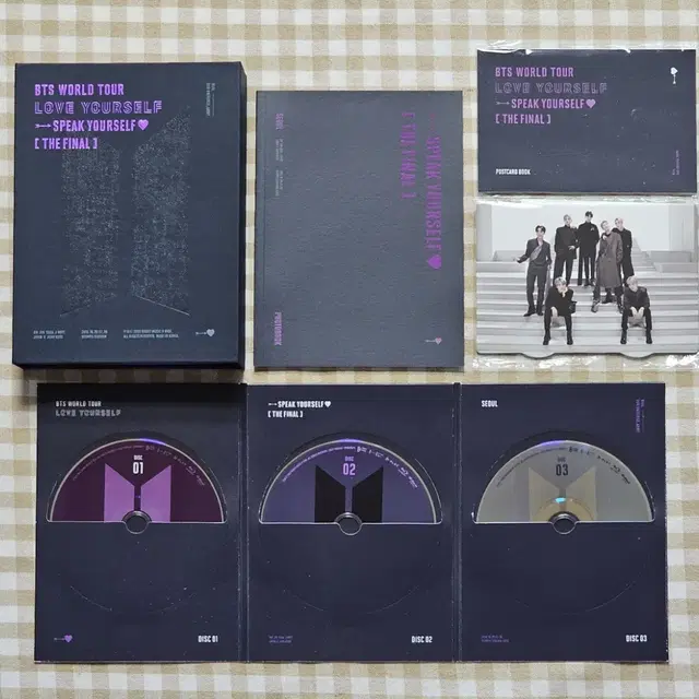 방탄 메모리즈 맵솔 소우주 스파콘 dvd 일괄