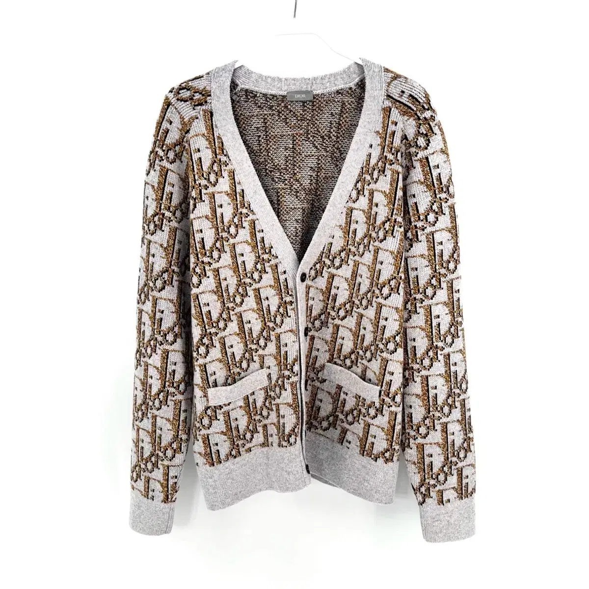 [3XL] Dior Oblique Cardigan Beige Brown