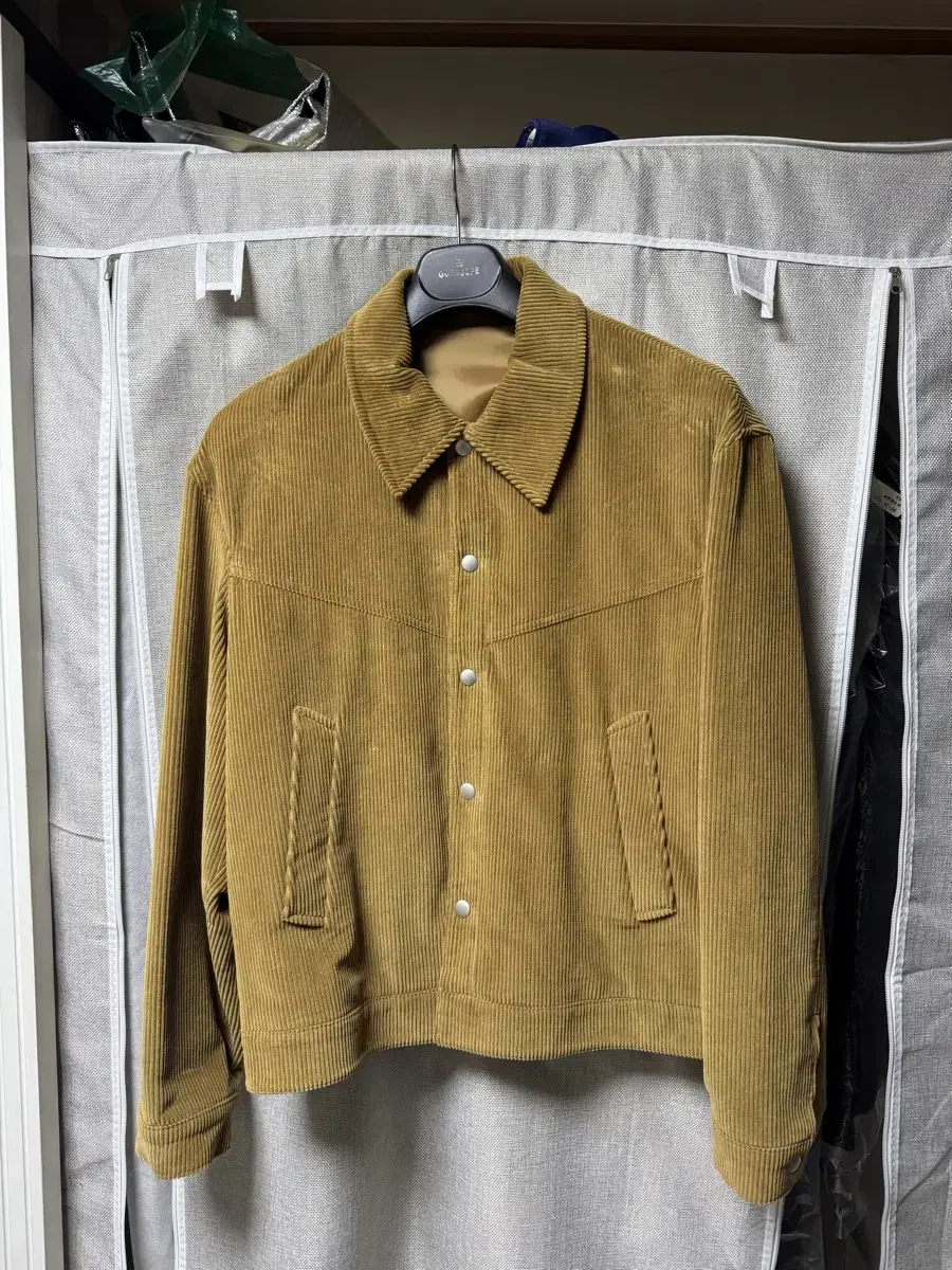 Hourscope High density corduroy jacket camel beige 2size