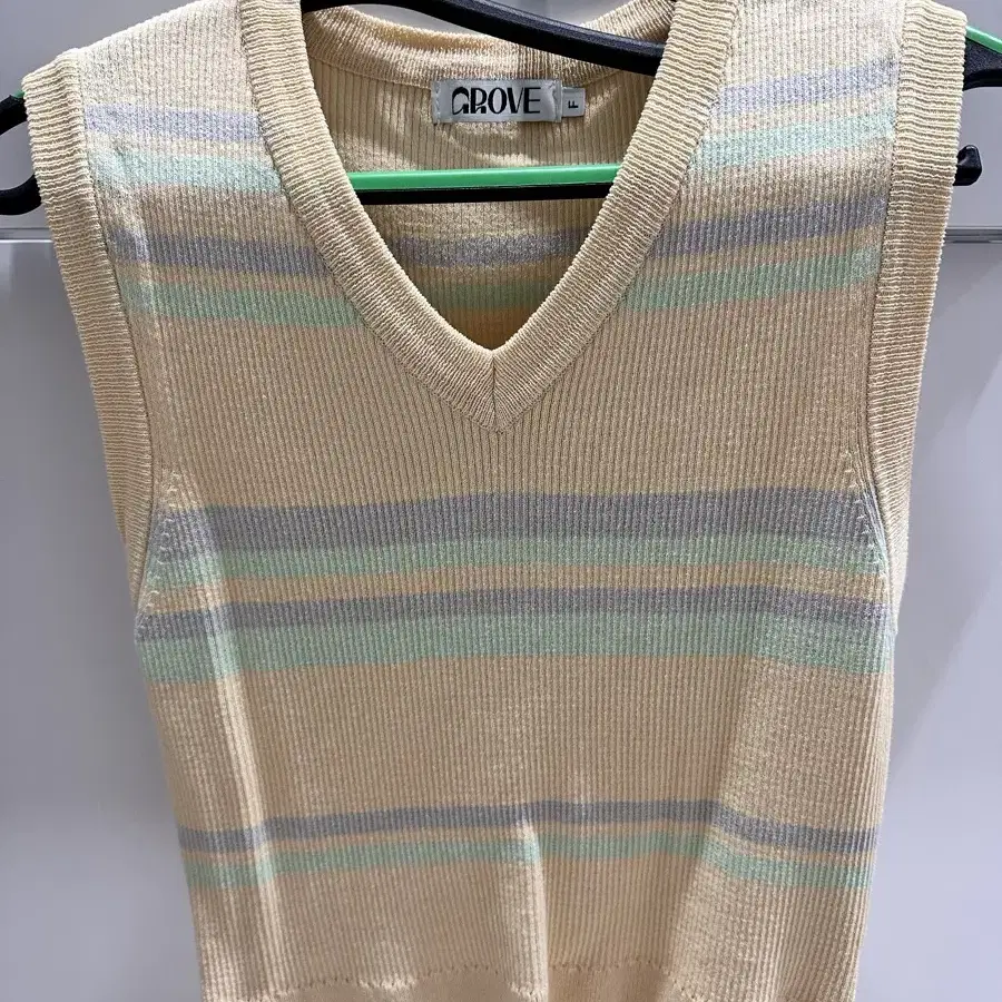 GROVE 그로브 TEESY VEST [YELLOW STRIPE]