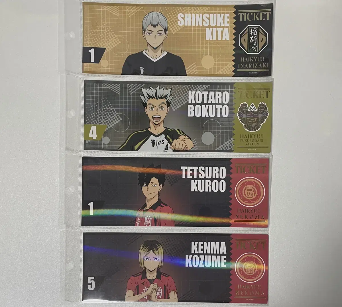 Haikyuu pop up Kenmakurookitabokuto Laser Ticket