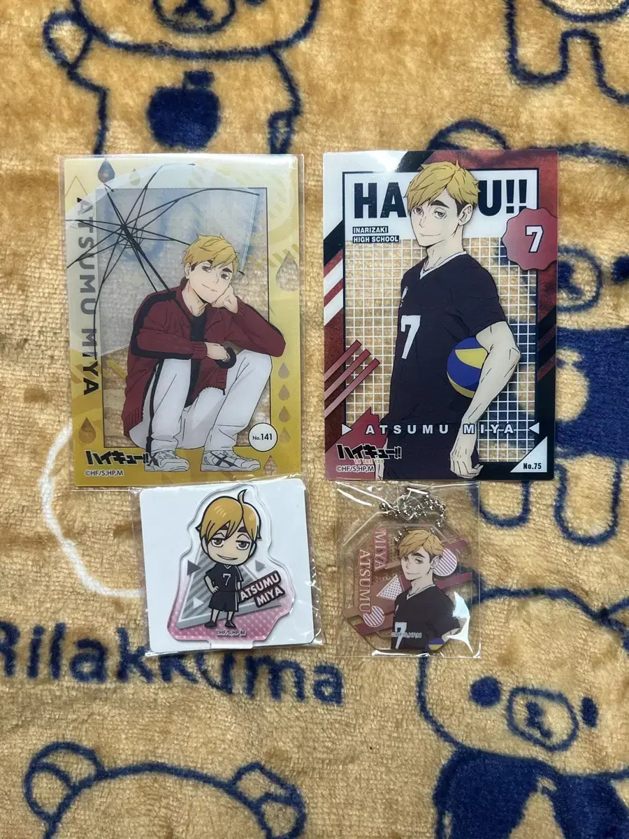 Bulk haikyuu Miya Inarizaki Atsumu Clear Card acrylic Keyring